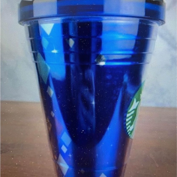 Starbucks Disney 60th anniversary diamond cold Tumblr 16 oz grande blue NEW - Picture 4 of 9